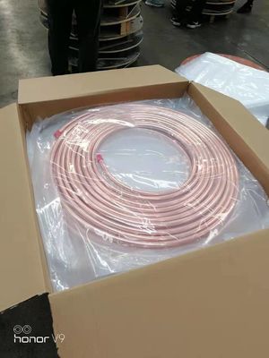 Oil Cooler Red Brass 15mm Soft Copper Pipe EN 12735 C12000 Mill Surface