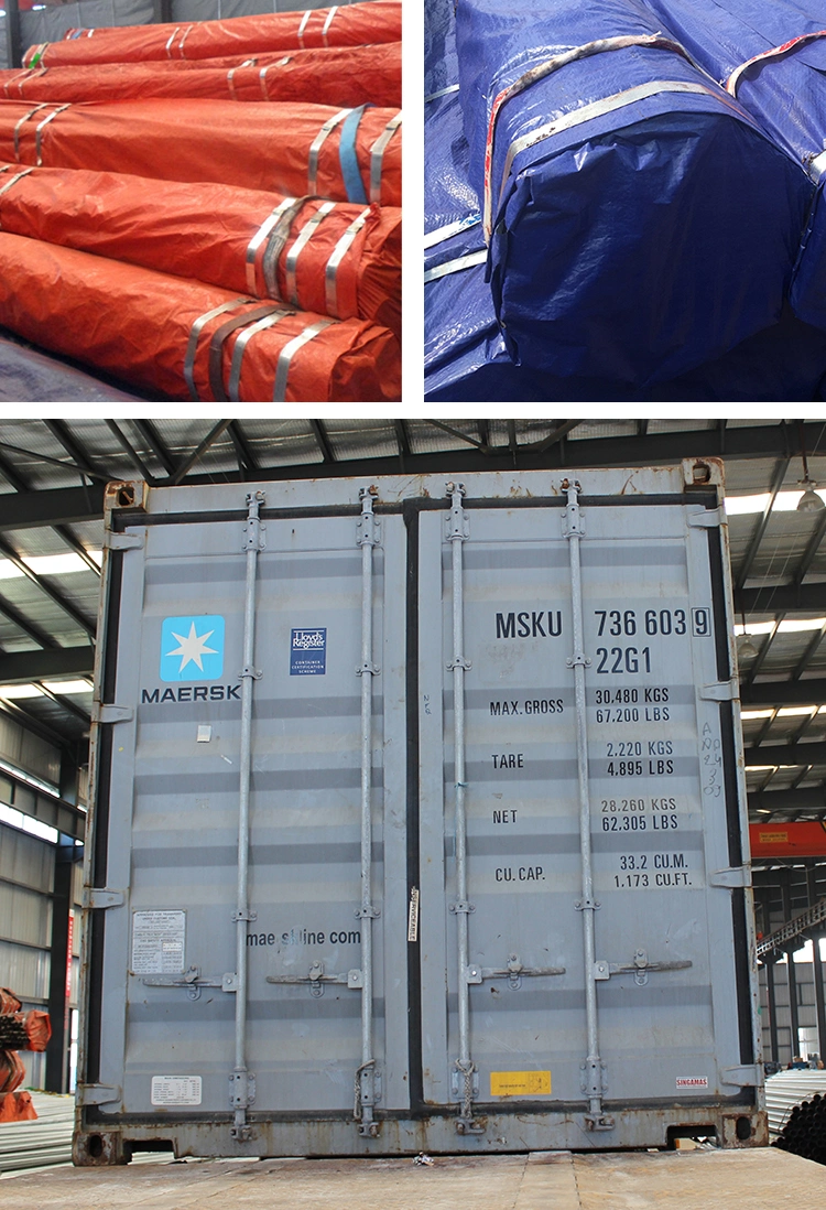 Σπίτι χαμηλότερων τιμών ASTM A53/En10210/Q195/Q235/Ss400/DN15/DN40/48.3mm/Threaded/Painted/Galvanized/Oval/Green/σωλήνας χάλυβα υλικών σκαλωσιάς/επίπλων/των Μαύρων/άνθρακα
